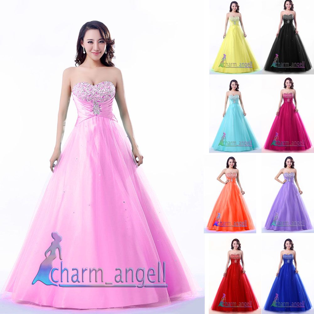 Image Sweetheart Ball Prom Dresses Under 100 Sequins Bridesmaid Gowns ...