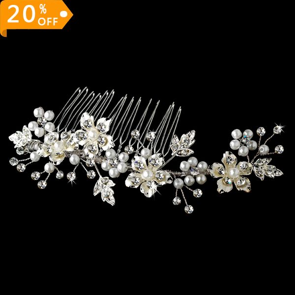 High Quality Wedding Bridal Hair Accessory Floral Sydney Bridal Comb