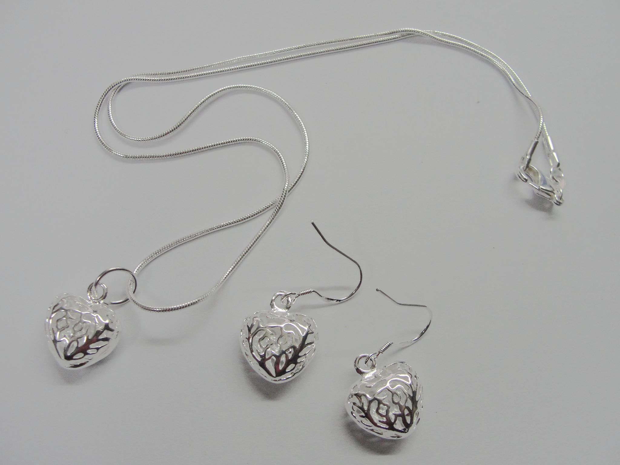 Heart Jewelry Jewellery Sets 925 Silver Necklaces Earrings Set Fashion Design Factory Price best Gifts 50set/lot
Heart Jewelry Jewellery Sets 925 Silver Necklaces Earrings Set Fashion Design Factory Price best Gifts 50set/lot