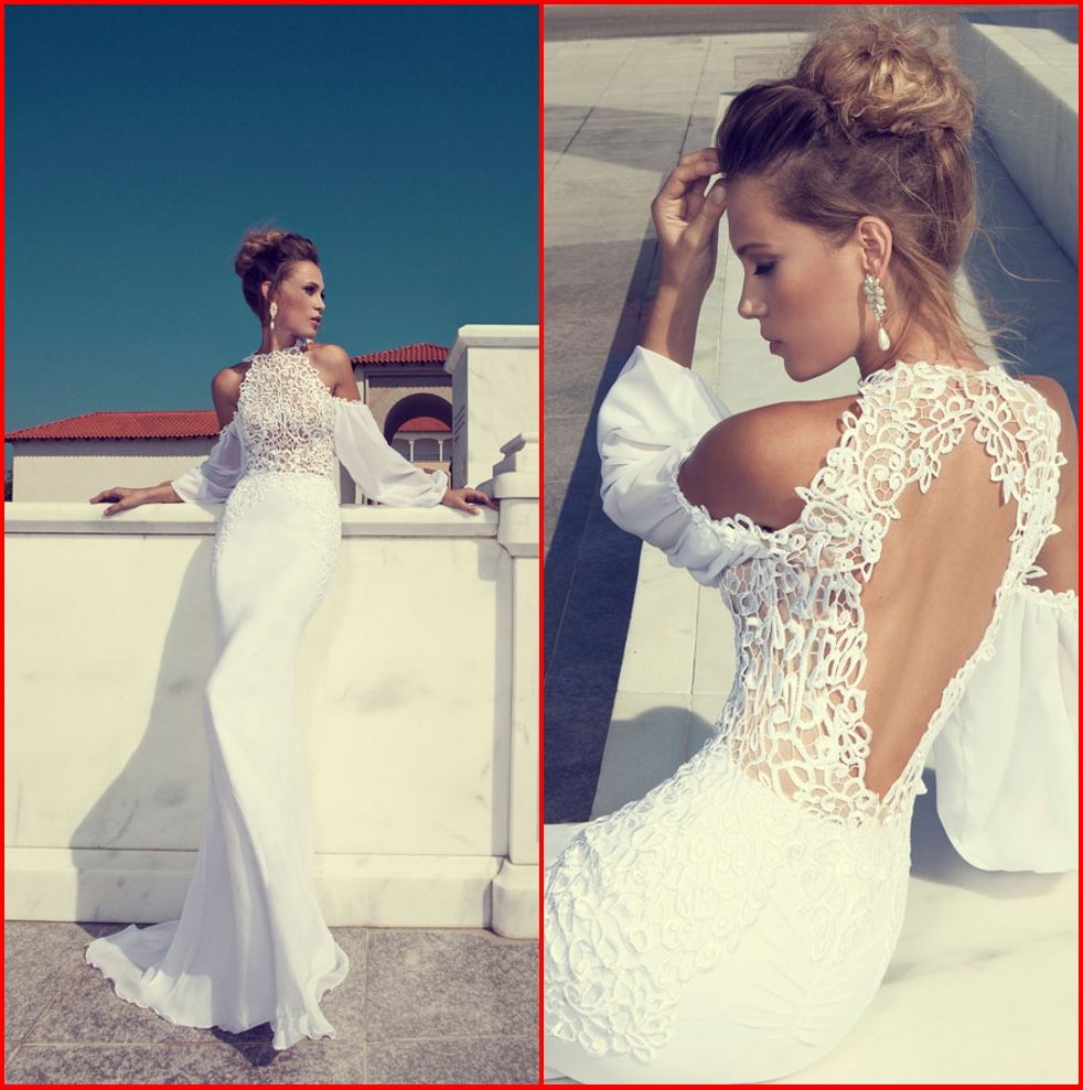 Bare Back Lace Wedding Dresses