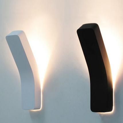modern wall lamp milan design sconce whiteblack shades bedroom lighting 110v 240v free
