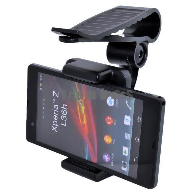 Universal Sun Visor Car Holder Cell Phone Mount Holder for IPhone 4/4s