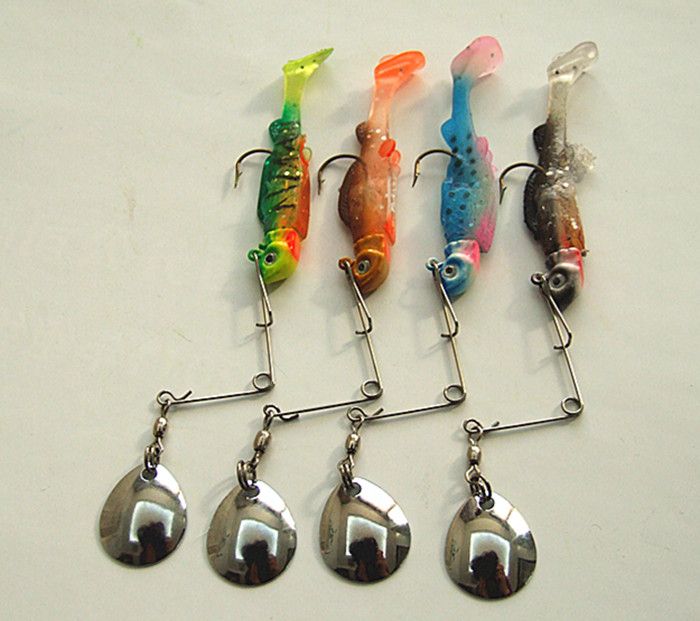 9 Gram 6cm Jigs Lure Fishing Lure Spinner Sequins Bait Lead Head Soft