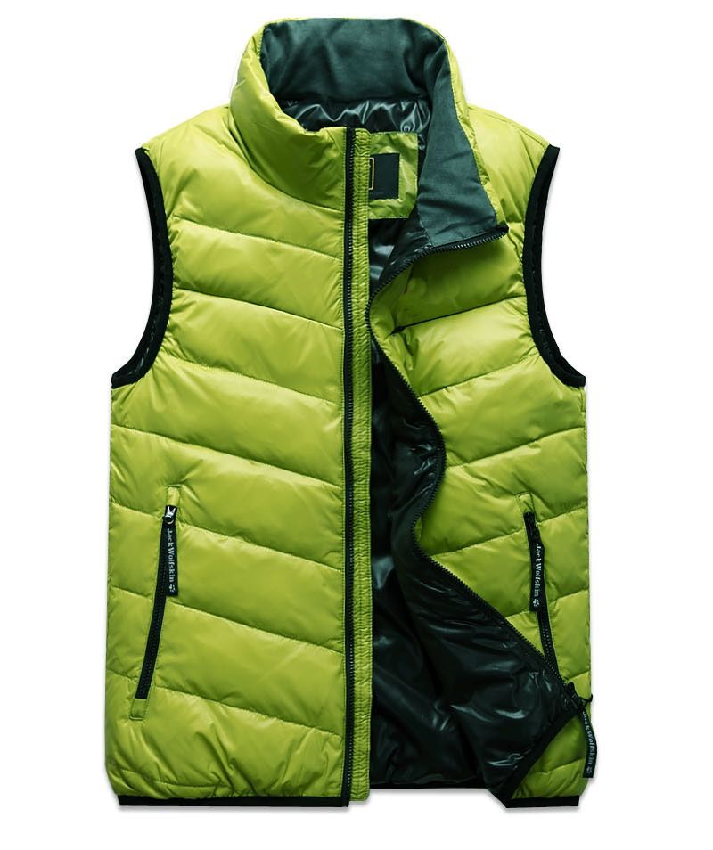 2017 Senior Outdoor Down Vest , High Collar Men Velvet Waistcoat Genuine Lovers Down Vest M L Xl