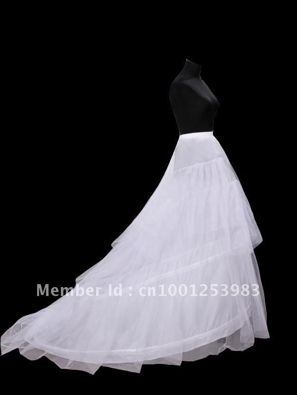 

Newest Gorgeous Wedding Petticoat crinoline train Bridal Accessories wedding dresses petticoat Hot sale, White