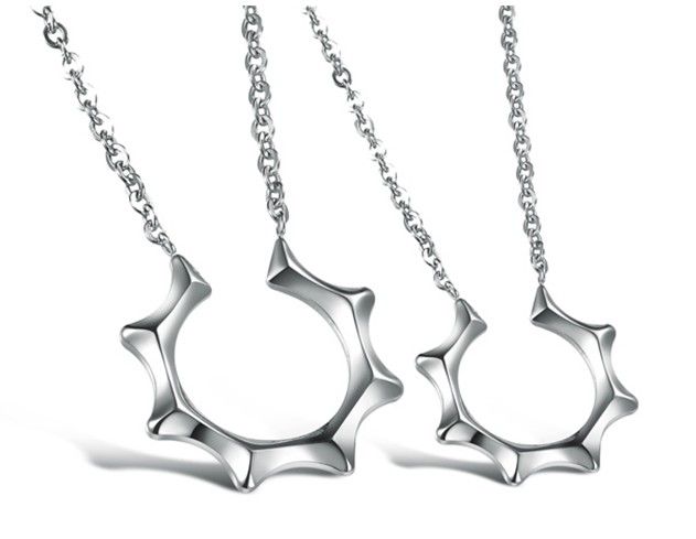 Fashion Couple lover's Jewelry Gifts N871 Popular TV Master's Sun pendant Jewelry Stainless Steel Couple necklace SILVER
Fashion Couple lover's Jewelry Gifts N871 Popular TV Master's Sun pendant Jewelry Stainless Steel Couple necklace SILVER