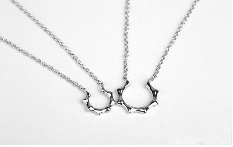Fashion Couple lover's Jewelry Gifts N871 Popular TV Master's Sun pendant Jewelry Stainless Steel Couple necklace SILVER