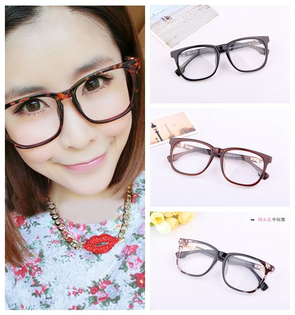 Fashion Korean Style Square Eyeglasses Women Vintage Gift Eyewear