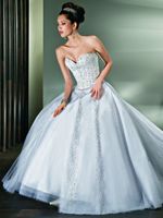 Wrap around wedding dress