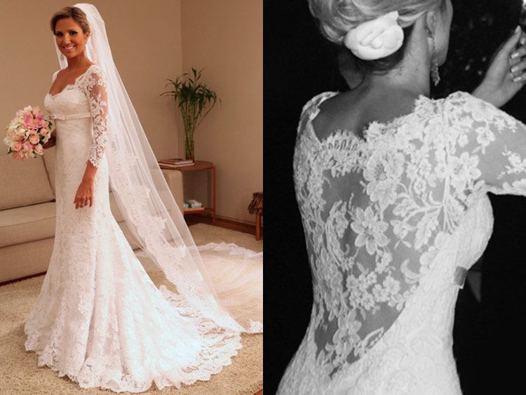 Winter wedding dresses lace sleeves 2017 Winter wedding dresses lace sleeves 2017
