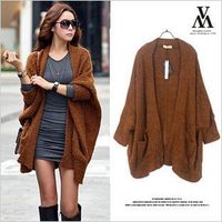 Cheap HarryStore WW-5171 2013 winter new women casual Korean style loose sweaters batwing sleeve