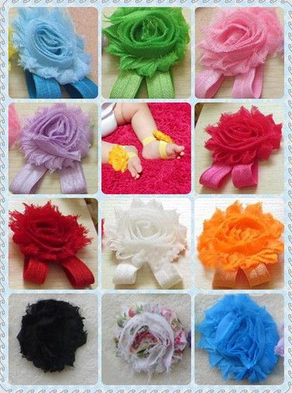 12 color choice baby girls flower sandals 2.5" shabby Shabby Flower foot walker shoes Barefoot Sandals 100pcs=50pairs/lot 0-3 years, Mix
12 color choice baby girls flower sandals 2.5" shabby Shabby Flower foot walker shoes Barefoot Sandals 100pcs=50pairs/lot 0-3 years, Mix