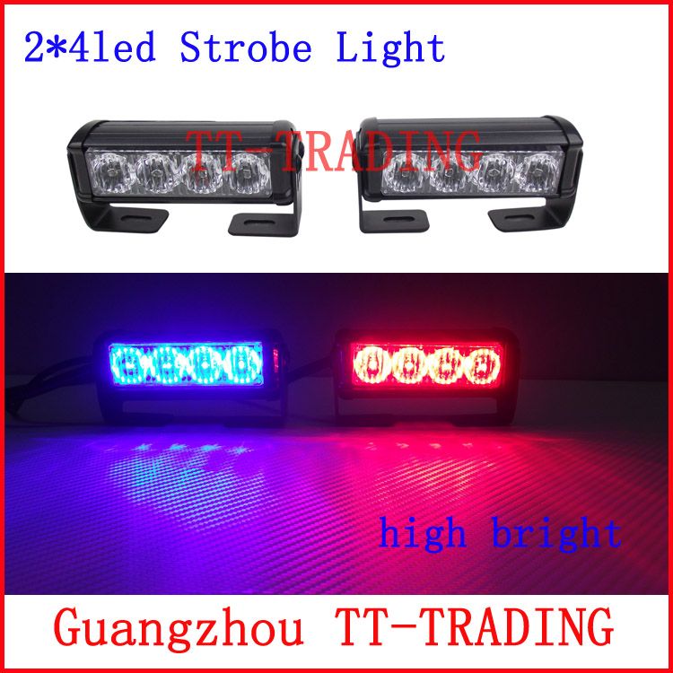 2x4 Led Police Strobe Lights Vehicle Strobe Light Car Warning Lights