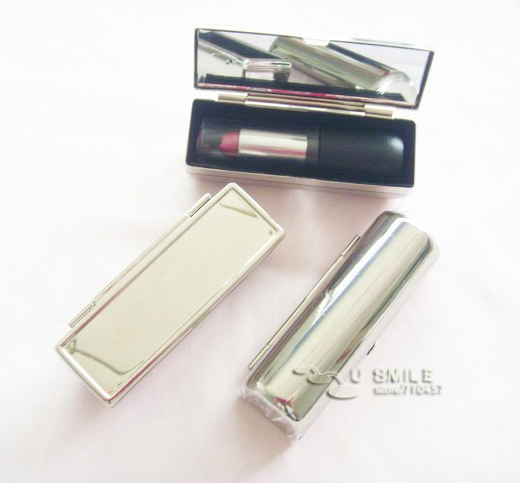 Personlized Lipstick Mirror Cases Metal Lipstick Holder Case Drop