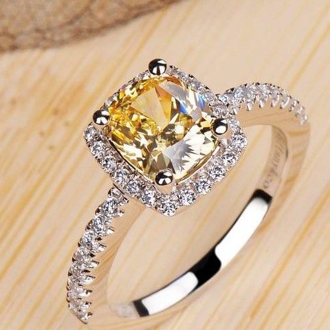 2017 top color yellow diamond ring pillow shaped european and american high simulation diamond wedding ring sterling silver rings women from zhuzhixuanyi - Yellow Diamond Wedding Rings 2017 top color yellow diamond ring pillow shaped european and american high simulation diamond wedding ring sterling silver rings women from zhuzhixuanyi - Yellow Diamond Wedding Rings