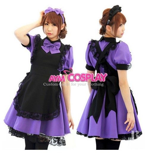 Hot Sell Sissy Maid Lockable Dress Uniform Cosplay Costume Purple Hot Sell Sissy Maid Lockable Dress Uniform Cosplay Costume Purple Halloween Party Event Coser Cosplayer Maid Dress Cosplay Cosplay Costumes Pirates Costume ... - Hot Sell Sissy Maid Lockable Dress Uniform Cosplay Costume Purple