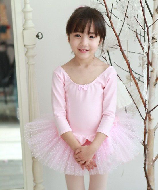 2018 Wholesale Children Ballet Skirt,Tutu Dance Dress,Dancing Dress,Long Sleeve Baby Skirt From