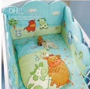 Vertbaudet Baby Bed Around Mavericks Printing Protect The Baby Blue ...