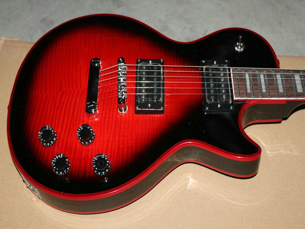 Custom Shop Black Widow Electric Guitars Black And Red Electric Guitar