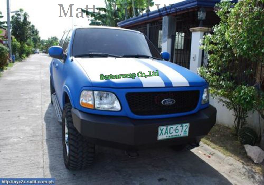 Deep Blue Matte vinyl film mat Foile Car Body vinyl wrapping with 1.52x30m/Roll Free Shipping