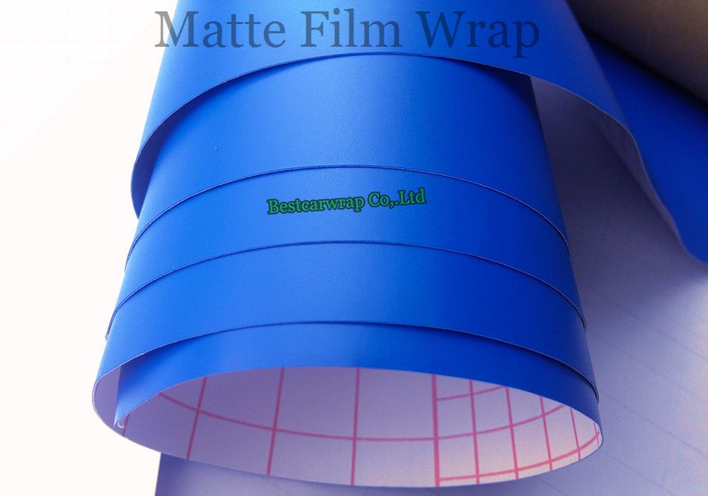 Deep Blue Matte vinyl film mat Foile Car Body vinyl wrapping with 1.52x30m/Roll Free Shipping