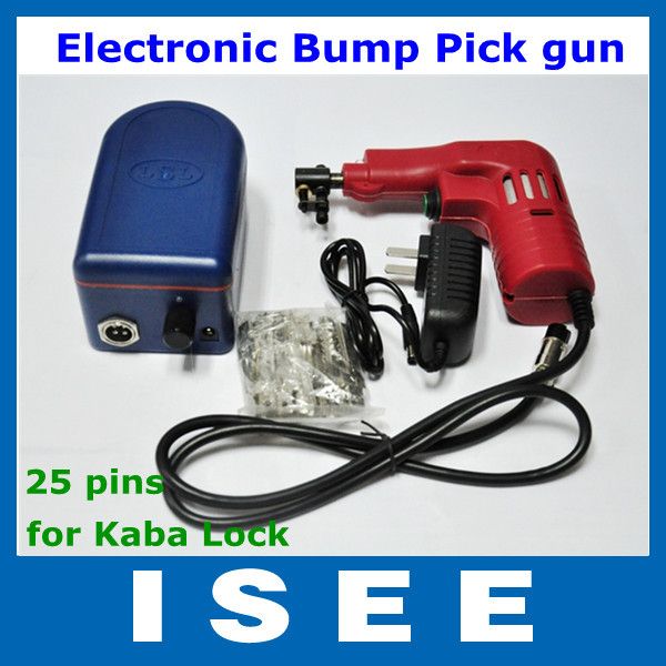 New Dimple Lock Electronic Bump Pick Gun With 25 Pins For Kaba Lock