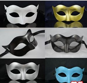 Mens Mask Halloween Masquerade Masks Mardi Gras Венецианская танцевальная вечеринка лицом Маска Смешанный цвет (200 шт. / Лот)