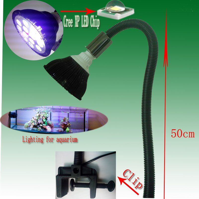 2017 36w Strong Flexible Gooseneck Clamp 36w Par38 Marine Aquarium Cree