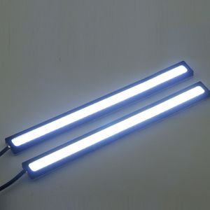 20 indirim ! 2*17 CM COB Led Evrensel Ultra-ince Digid LED Şerit Araba Gündüz Çalışan Işık DRL Uyarı Sis Dekoratif Lamba