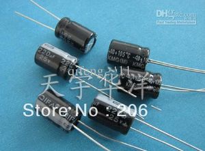 Оптовая продажа-25V 220uf 8x12 DIP электролитические конденсаторы