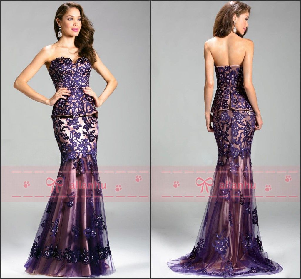 Purple Evening Gowns