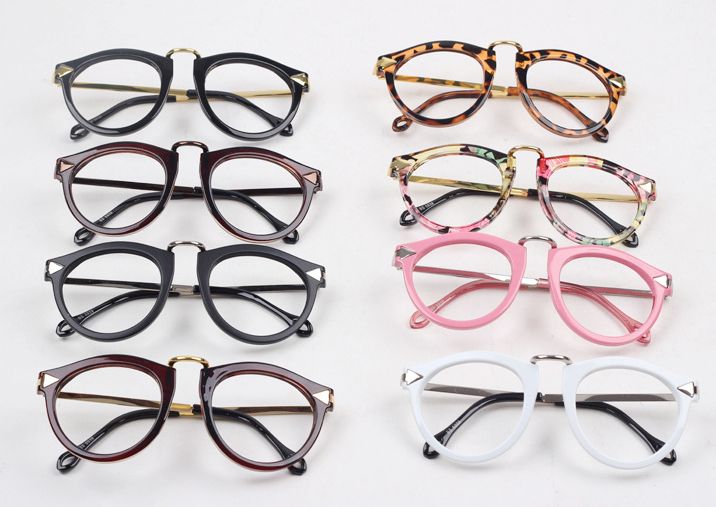 European Vintage Round Eyeglasses Frames Spectacle Frames Glasses Metal