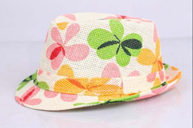 Kids Straw Fedora Hat Baby Summer Straw Cowboy Hat Boys Girls Straw Fedoras Baby Strawhat 10pcs