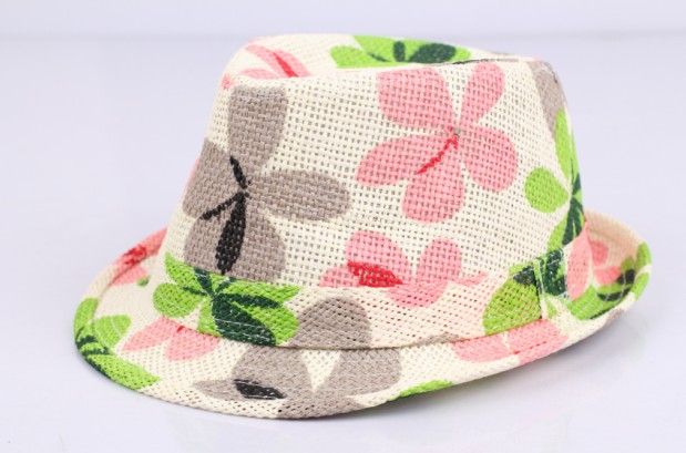 Kids Straw Fedora Hat Baby Summer Straw Cowboy Hat Boys Girls Straw Fedoras Baby Strawhat 10pcs