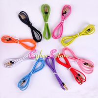 Wholesale 3 mm Gold Metal Aux Audio Extention Cord Cable For Car MP3 iphone cellphone PSP Speaker