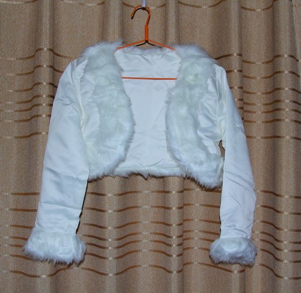 Hot Sell High Quality White Ivory Wedding Bridal Wraps & Jackets Bridal Jacket J302020