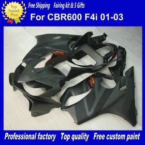 Matte Black Body Work for Honda Feeterias CBR600F4I 01-03 CBR600 F4I 01 02 03 CBR 600 2001 2002 2003