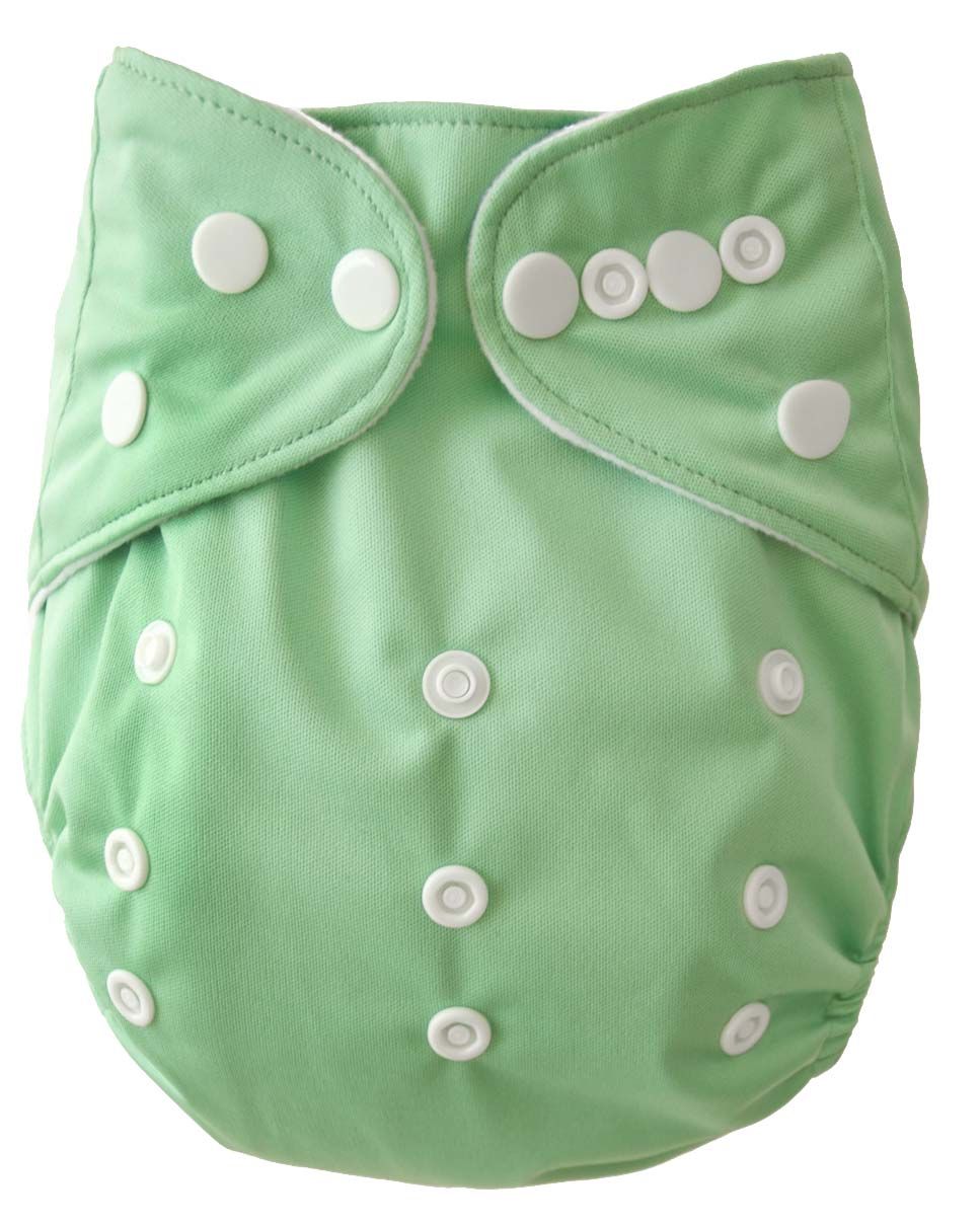 Hot sale cheapest PUL Plain solid Color Baby Pocket Cloth Diaper cover 10 pcs with 10 pcs Bamboo insert