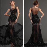 Long Black Mermaid Prom Dresses Long Black Mermaid Prom Dresses