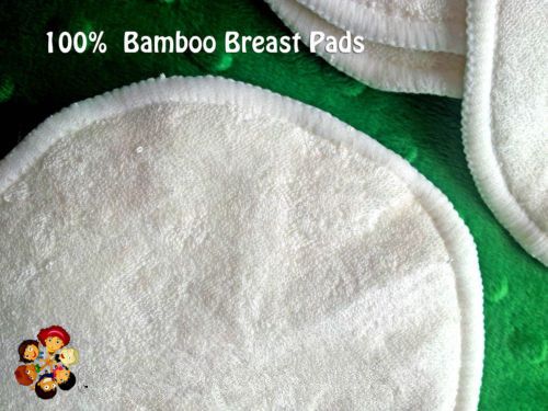 Free Shipping 50 PCS (25 pairs ) Bamboo Reusable Breast Pads Nursing Waterproof Organic Plain Washable Pad