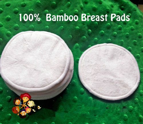 Free Shipping 50 PCS (25 pairs ) Bamboo Reusable Breast Pads Nursing Waterproof Organic Plain Washable Pad