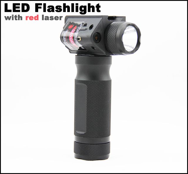 Tactical Quick Detachable Vertical Grip Aluminum Gun Light Flashlight