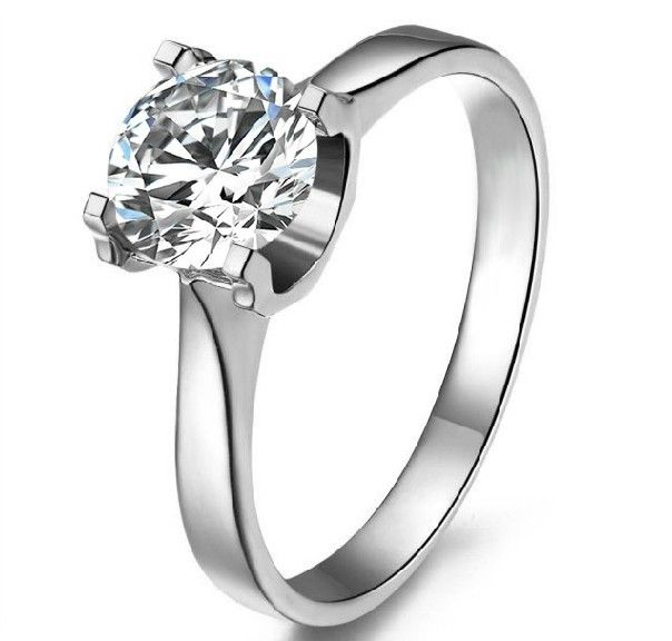 Trendy Lovely Style 1Carat Synthetic Diamond Bridal Ring Sterling Silver Jewelry Mirco Insert Fine Jewelry Solid 18K White Gold Cover
Trendy Lovely Style 1Carat Synthetic Diamond Bridal Ring Sterling Silver Jewelry Mirco Insert Fine Jewelry Solid 18K White Gold Cover