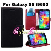 Wholesale For Galaxy S5 Retro Vintage Flip PU Wallet Leather Case Cover With Card SlotS Pouch Stand For Samsung Galaxy S5 S i9600