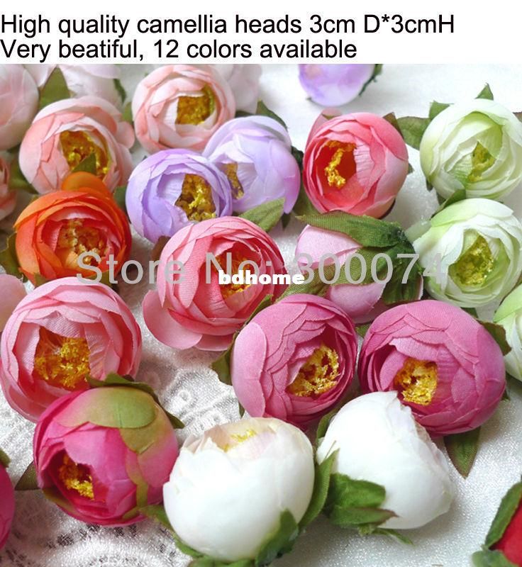Best Diy Craft Supplies, Artificial Silk Camellia Flower Heads