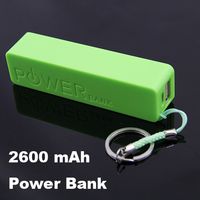 Wholesale 2600mAh Mini Power Bank Battery Portable External Charger for iphone S Samsung S3 S4 S5 Charger Mobile Phone Cellphone