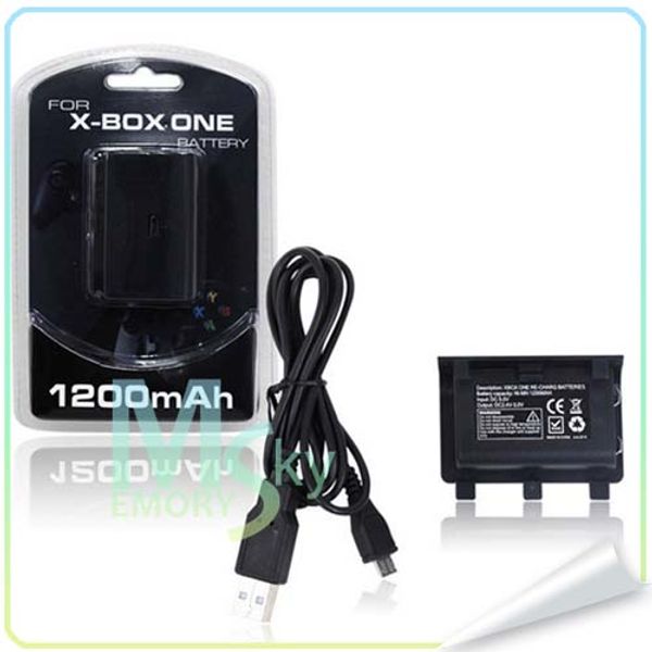 USB Rechargeable Play and Charge Battery Charger Kit 1200 mAh batteries For Xbox ONE Controller 002107
USB Rechargeable Play and Charge Battery Charger Kit 1200 mAh batteries For Xbox ONE Controller 002107