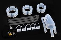 Wholesale Big size Silicone cock cage Chastity Belt Male Chastity device Cage Bondage Fetish SMBD Sex Toys