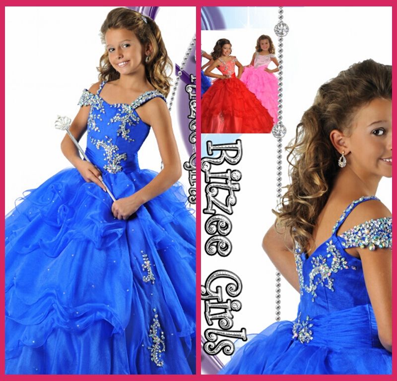 Pageant Dresses Ball Gowns Royal Blue Organza Beading Crystal Zipper Cheap Flower Girl Gowns Kids Size 12
Pageant Dresses Ball Gowns Royal Blue Organza Beading Crystal Zipper Cheap Flower Girl Gowns Kids Size 12