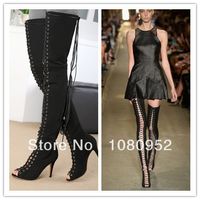 ... Sandals Over the Knee High Heels Women Sexy Thigh High Gladiator Boots